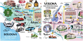Copertina di Giornata Internazionale del Turismo, una mappa d’artista e una città da esplorare: l’iniziativa per nuovi percorsi di viaggio
