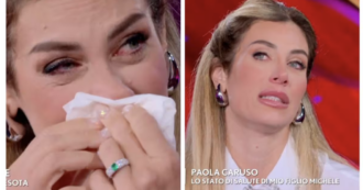 Copertina di “Il danno al nervo della gamba di mio figlio è permanente, l’operazione non è riuscita. Mi devo rassegnare”: Paola Caruso in lacrime a Verissimo