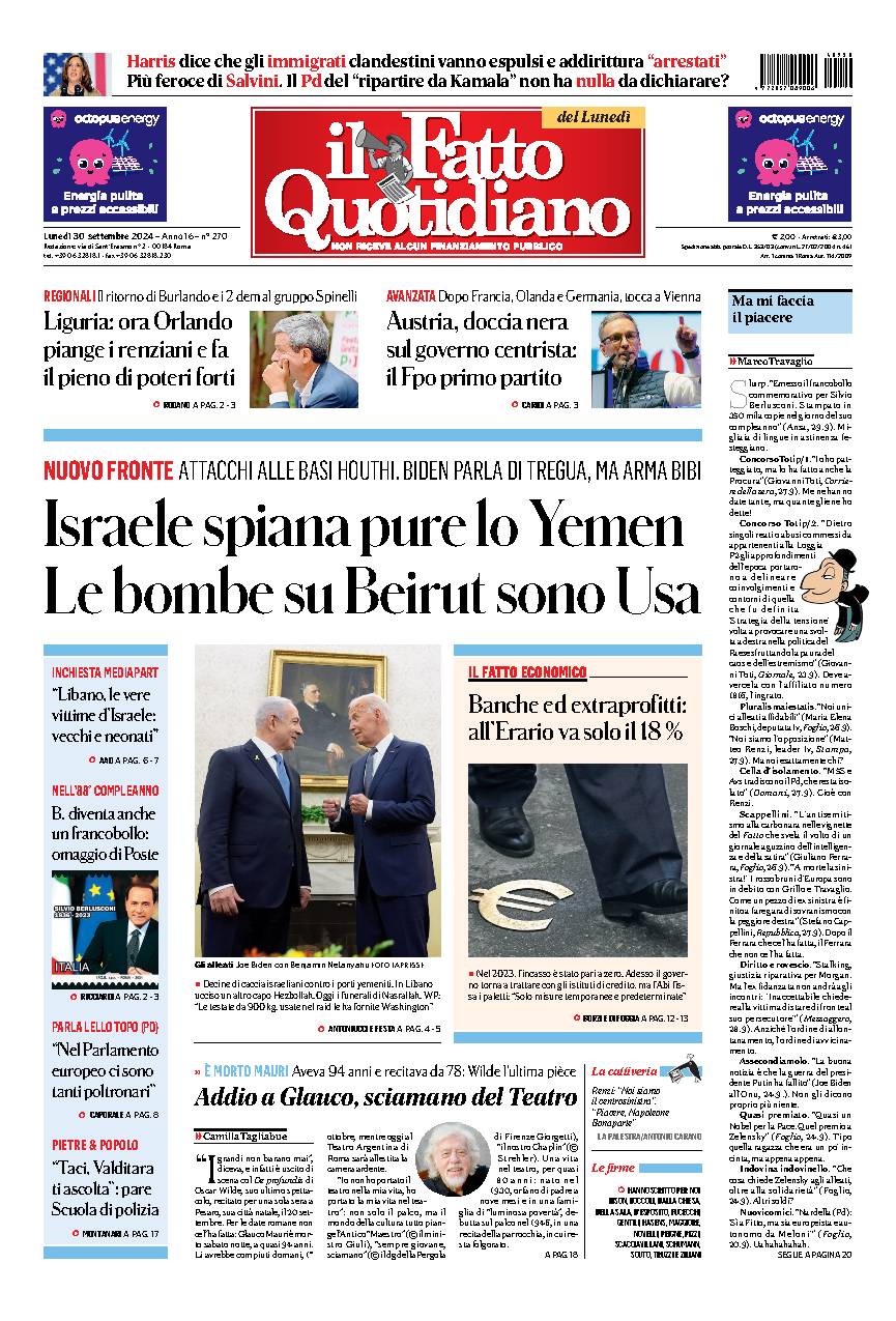 Copia del giorno de Il Fatto Quotidiano