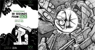 Copertina di ’30 seconds from Gaza’, la graphic novel dei racconti palestinesi dalla Striscia. “Immagini che la Storia dovrà giudicare”