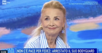 Copertina di “Che cosa ne pensi di Fedez?”. Dopo un silenzio che in tv sembra interminabile, Barbara Bouchet ribatte: “Non mi va”. Cosa è accaduto a La Volta Buona