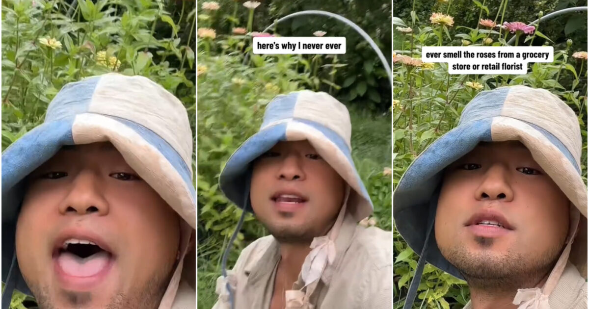 “Non annuso mai e poi mai le rose in un supermercato e non dovreste farlo neanche voi. Ecco perché”: il suggerimento di Andrew Park diventa virale su TikTok