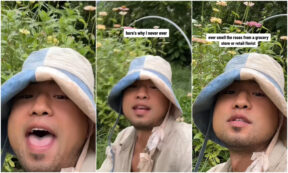 Copertina di “Non annuso mai e poi mai le rose in un supermercato e non dovreste farlo neanche voi. Ecco perché”: il suggerimento di Andrew Park diventa virale su TikTok