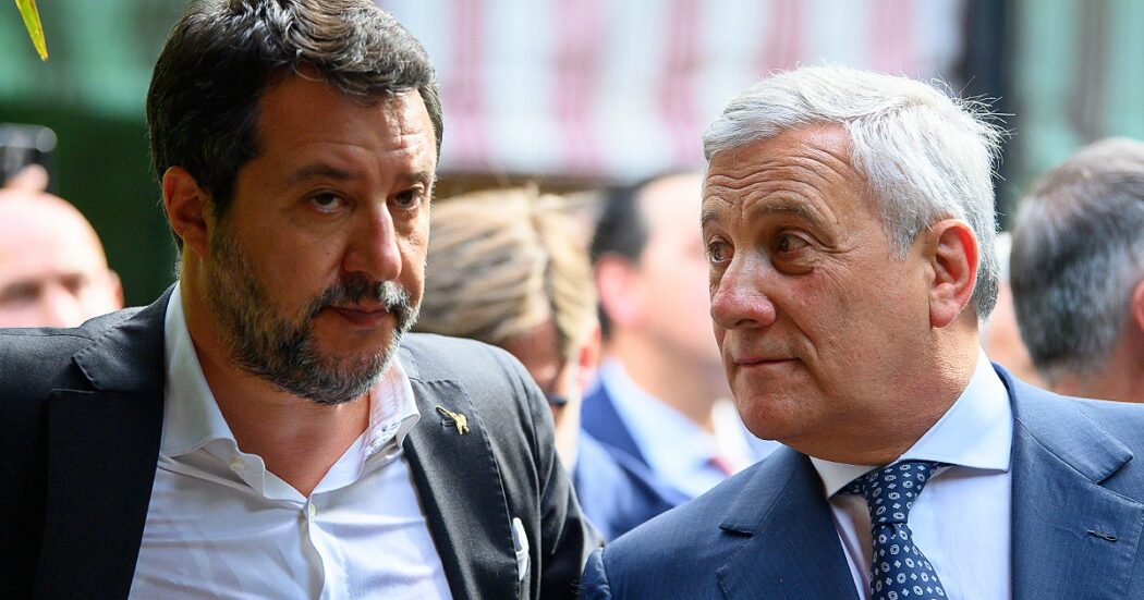 https://st.ilfattoquotidiano.it/wp-content/uploads/2024/10/05/salvini-tajani-1050x551.jpg