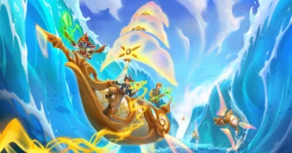 Copertina di Disney Lorcana, arriva il nuovo set TCG Mare di Azzurrite: le foto di tre carte nuove