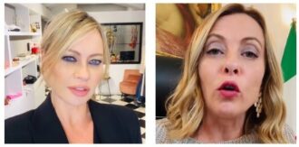 Copertina di “Io e Giorgia Meloni ci siamo conosciute da pischelle… Ha sempre avuto due ‘palle fumanti’. Quando eravamo single uscivamo a fare aperitivi”: così Anna Falchi sulla Premier