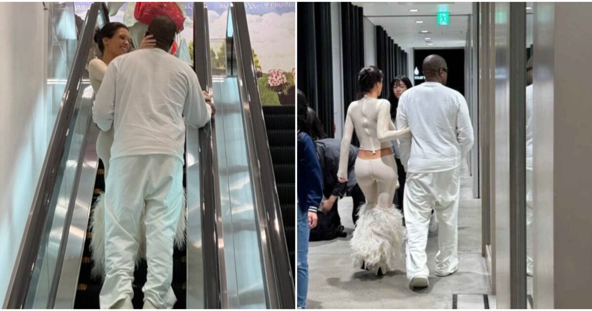 Kanye West e Bianca Censori insieme in Giappone: baci, abbracci e shopping insieme: è tornato l’idillio?
