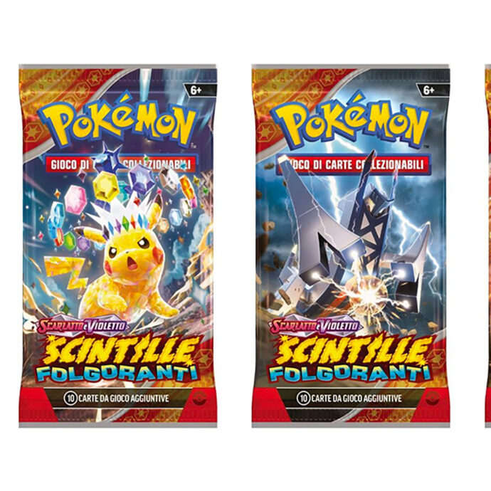 Pokémon, arriva l’espansione “Scarlatto e Violetto – Scintille Folgoranti”: le foto in esclusiva di due carte nuove per FqMagazine