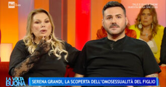 Copertina di “Il coming out di mio figlio? Io sono cresciuta con gli omosessuali, anche il mio truccatore… quando me l’ha detto, io mi sono subito presa la colpa”: Serena Grandi a La Volta Buona