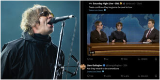 Copertina di “E questi sarebbero comici…”: Liam Gallagher furioso per la gag sugli Oasis al Saturday Night Live