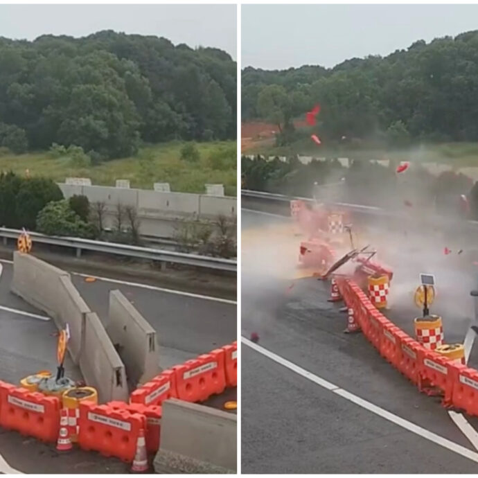 “Il pilota automatico della Tesla non funziona in Cina”: le immagini della macchina che si schianta contro un cantiere diventano virali – IL VIDEO