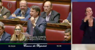 Copertina di Conte a Meloni: “I poteri forti sono in luna di miele con il suo governo, smetta col vittimismo complottista”
