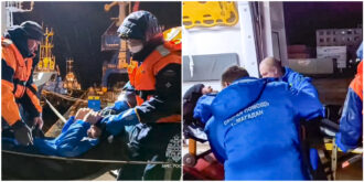 Copertina di Un russo scampa a un naufragio e viene ritrovato vivo, al largo della Siberia, dopo due mesi in mare