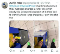 Copertina di “Sono tre anni che viaggio con questa valigia e non ho mai avuto problemi, ora ho dovuto sborsare 90 euro a Ryanair perché le ruote sporgono”: la rabbia del passeggero