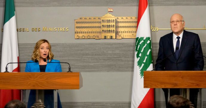 Meloni a Beirut per i militari Unifil, ma torna a mani vuote