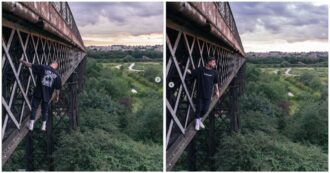 Copertina di Si arrampica sul ponte più alto di Spagna ma sviene e precipita nel vuoto: influencer 26enne muore per “lo scatto perfetto”. Il nonno: “Cercavamo di dissuaderlo”