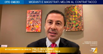 Copertina di Gaffe di Bocchino su La7: “Anche Magistratura Democratica ha preso le distanze dal giudice Patarnello”. Ma era Magistratura Indipendente