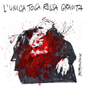 Copertina di La vignetta di Beppe Mora