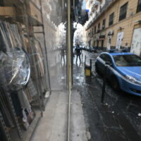 Police officers at the scene where a 15-year-old boy was shot dead last night in Corso Umberto in Naples, Italy, 24 October 2024.
ANSA/CIRO FUSCO