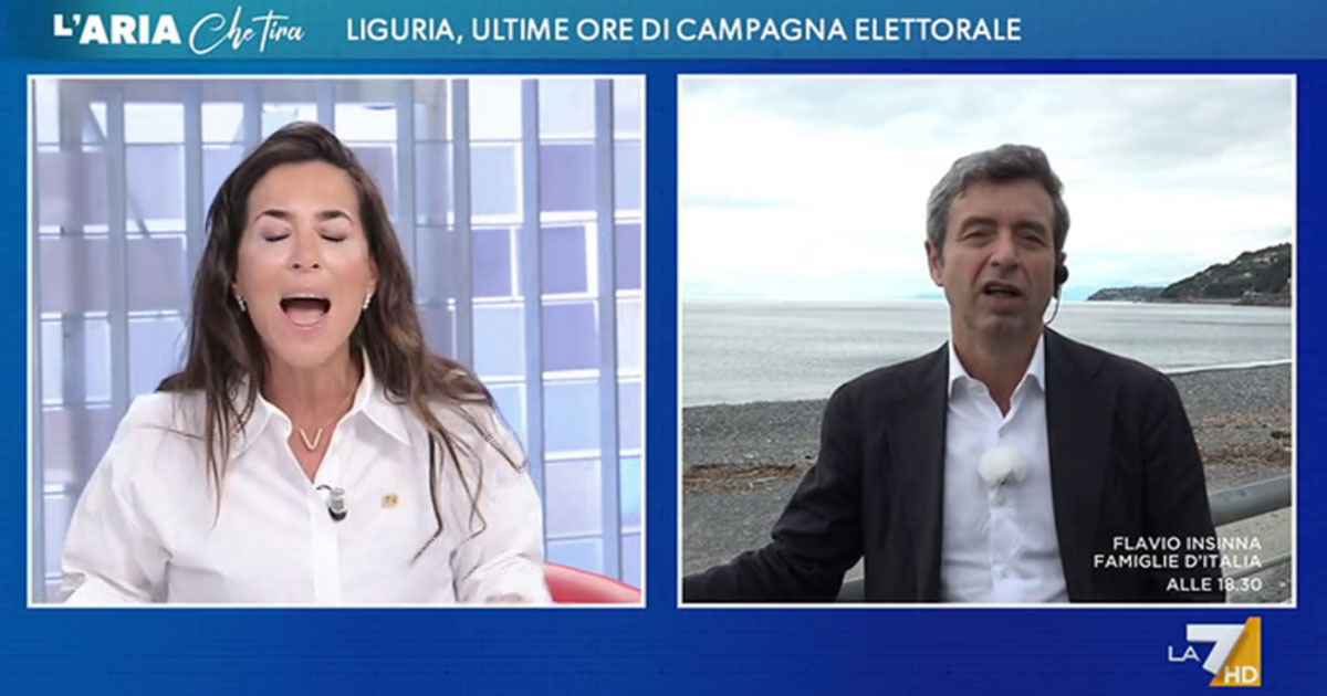 Lite Orlando Ronzulli. “Se Toti ha patteggiato una responsabilità indiscutibile c’era”. “Costretto a dimissioni da una certa magistratura”. Su La7