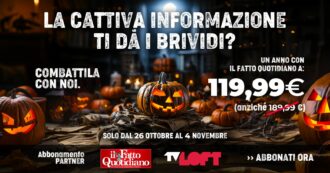 Copertina di Leggi il Fatto a un prezzo speciale: fino al 4 novembre lo sconto imperdibile per abbonarti
