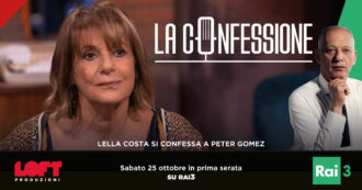 Copertina di La Confessione di Peter Gomez alle 20.15: Lella Costa dà i voti al ministro Giuli, la rivelazione di Gad Lerner sul servizio militare – Le anticipazioni