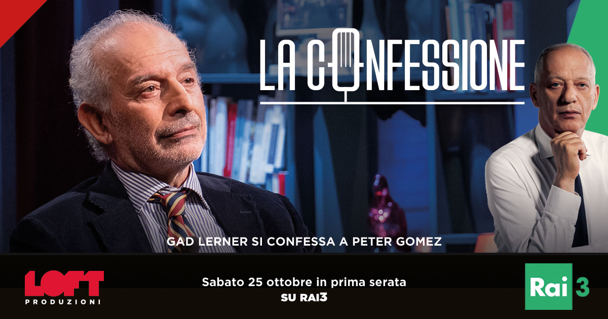 Gad Lerner a La Confessione di Gomez (Rai3): “Mio padre una persona molto difficile: era traumatizzato dall’aver perso tutta la famiglia nella Shoah”