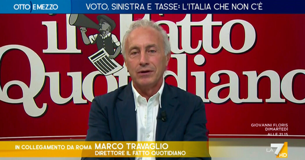 Liguria, Travaglio a La7: “Conte ha sbagliato a entrare in una coalizione che ha candidato un dinosauro e non un politico innovativo”