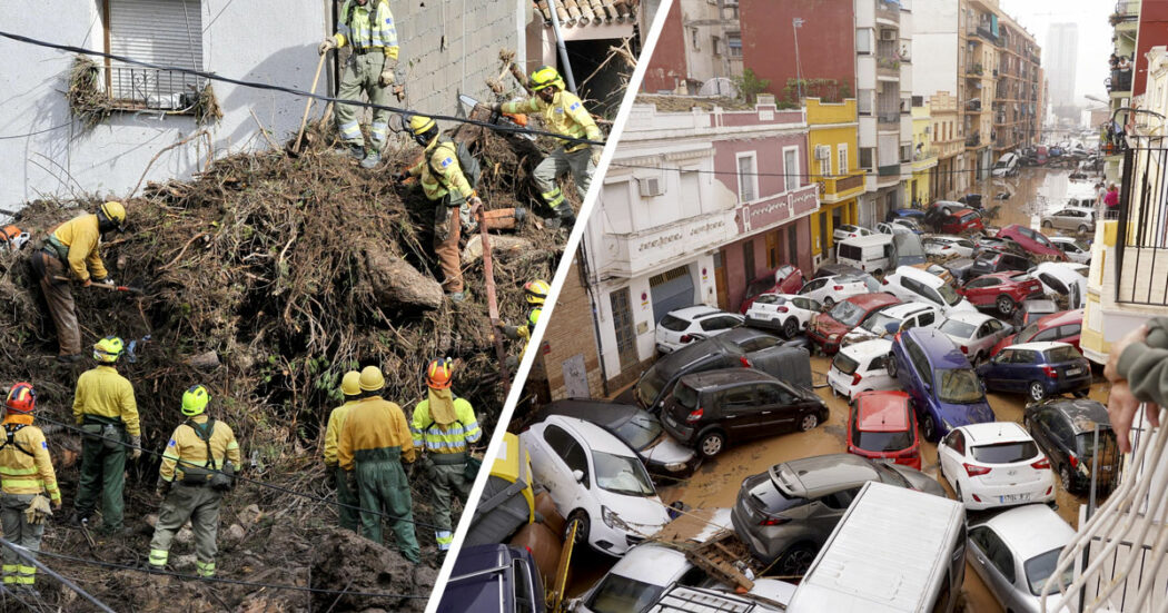 Il cambiamento climatico fa strage a Valencia: almeno 95 morti. Il governo: “Non sappiamo quanti sono i dispersi”. Le testimonianze: “Dal fiume uno tsunami”. Allerta massima a Barcellona