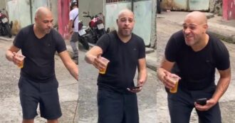 Copertina di Tra alcool e povertà: la nuova vita in Brasile di Adriano nella sua favela – Video