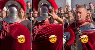 Copertina di Sorpresa a Lucca Comics, a vestire i panni del gladiatore c’è Francesco Totti: il video con l’ex capitano della Roma