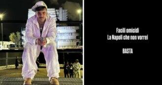 Copertina di “Facili omicidi, basta. Non ci vogliono le palle a fare i reati, ci vogliono le palle a lavorare”: il messaggio di Geolier ai ragazzi di Napoli