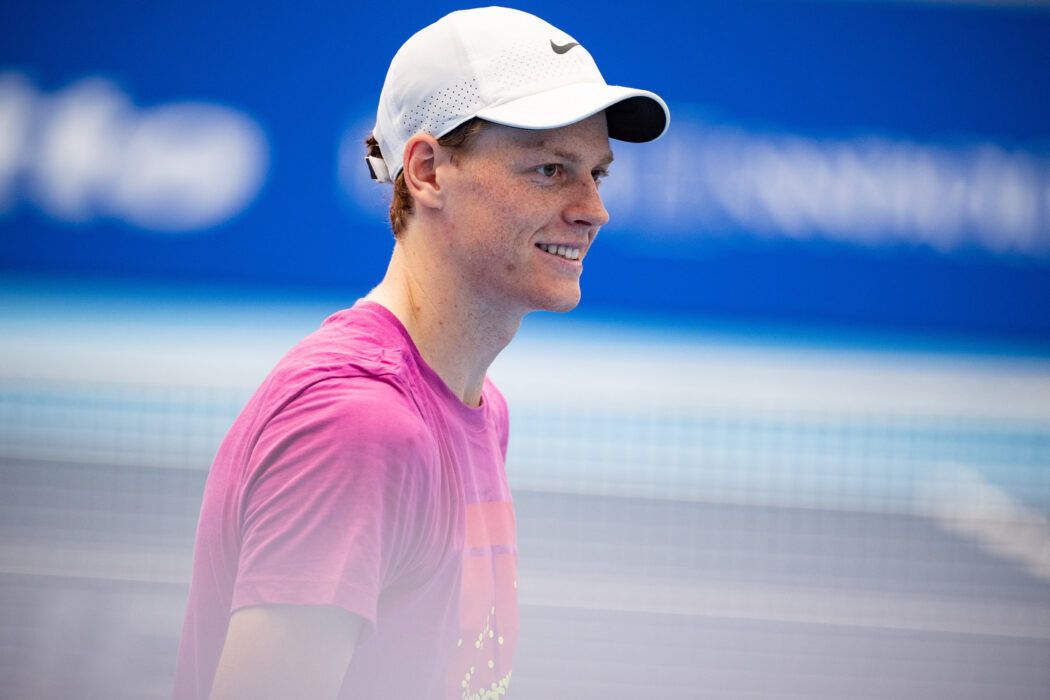 Jannik Sinner trains at the Sporting, where training courts are set up in Turin, Italy, where the ATP Finals will begin on Sunday, Nov. 10 – News – Sunday, November 1, 2024. (Photo by Marco Alpozzi/Lapresse)