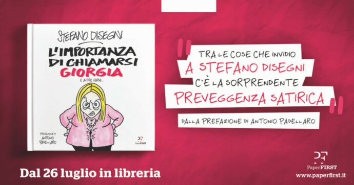 Copertina di “L’importanza di chiamarsi Giorgia” con Disegni e Padellaro