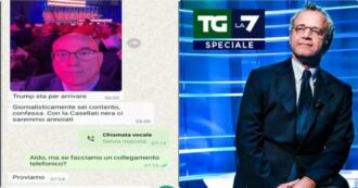 Copertina di “Con la Casellati nera ci saremmo annoiati”: lo screenshot della chat privata tra Mentana e Cazzullo va in onda su La7