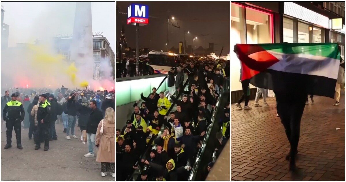 Tifosi del Maccabi aggrediti ad Amsterdam: la bandiera palestinese strappata, le tensioni e la caccia nelle strade. Cosa sappiamo finora