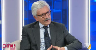Copertina di D’Alema a La7: “Crisi sinistra? Se chiedi voti per i diritti umani ma sui massacri di Gaza chiudi gli occhi, l’elettore non ti sceglie più”