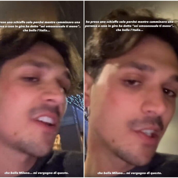 “Ho preso uno schiaffo perché omosessuale. Questa è Milano. Sono stanco di questa omofobia che c’è in Italia”: la denuncia del TikToker Sespo sui social