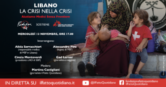 Copertina di La Fondazione Fatto Quotidiano sostiene Msf per portare aiuti in Libano: rivedi la diretta con gli operatori umanitari, Lerner e Castigliani