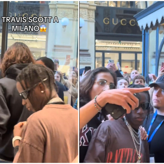 Folla di persone aspetta Travis Scott a Milano, ma è un sosia: lo scherzo di un TikToker che inganna tutti