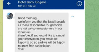 Copertina di L’hotel ai turisti israeliani: “Siete responsabili di genocidio e quindi non siete ben accetti”