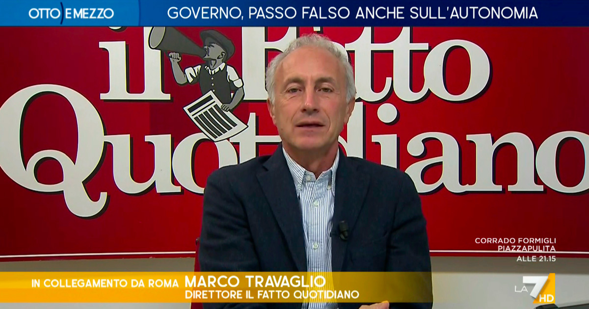 Autonomia, Travaglio a La7: “Governo di somari ma sui Lep bocciati dalla Consulta c’è la firma di Cassese, il ...