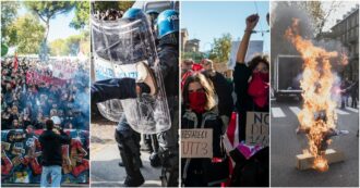 Copertina di “No Meloni day atto II”: studenti in piazza per un’istruzione pubblica accessibile. Scontri con la polizia: bruciato un fantoccio di Valditara