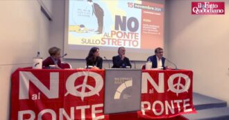 Copertina di Ponte sullo Stretto, il fronte della protesta che unisce comitati, sindacati e partiti: “Opera inutile e dannosa. Saccheggiano fondi al Sud”