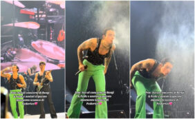 Copertina di Federico Rossi sputa acqua sul pubblico durante il concerto con Benji, scoppia la polemica sui social: “Avrei vomitato” – IL VIDEO