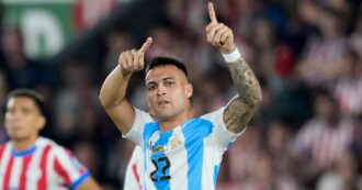 Copertina di Argentina-Perù, il gol strepitoso di Lautaro Martinez: così eguaglia Maradona – Video