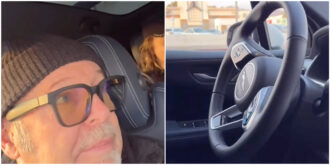 Copertina di “Questo è il futuro, guida meglio di me. Ma la musica che si ascolta è inquietante”: Vasco Rossi fa il suo debutto su un robotaxi – IL VIDEO