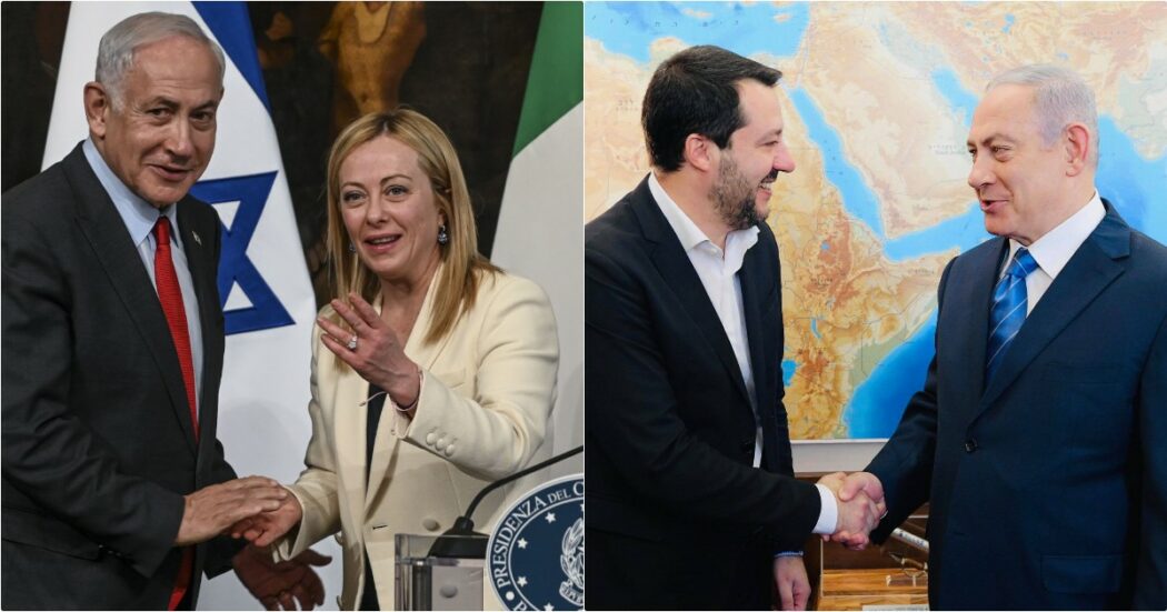 Sull’arresto di Netanyahu governo in ordine sparso, Salvini: “In Italia è benvenuto”. Crosetto: “Va fermato”. Poi Meloni: “Valuteremo al G7”