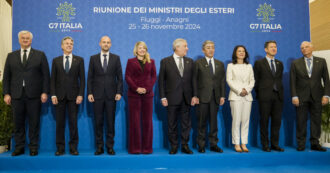 Copertina di I ministri degli Esteri del G7: “È il momento per una tregua in Libano”. Sull’Ucraina solo il richiamo alla “pace giusta” di Zelensky