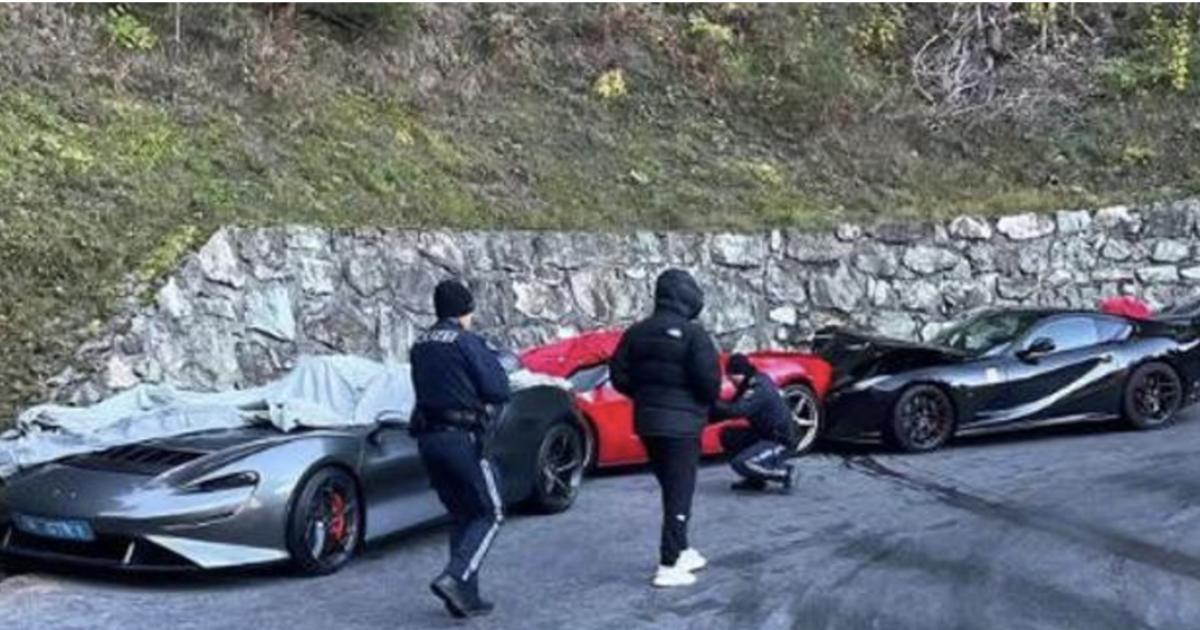 Maxi tamponamento a catena tra Ferrari, McLaren e Bentley: l’incredibile incidente da 7,6 milioni di euro di danni